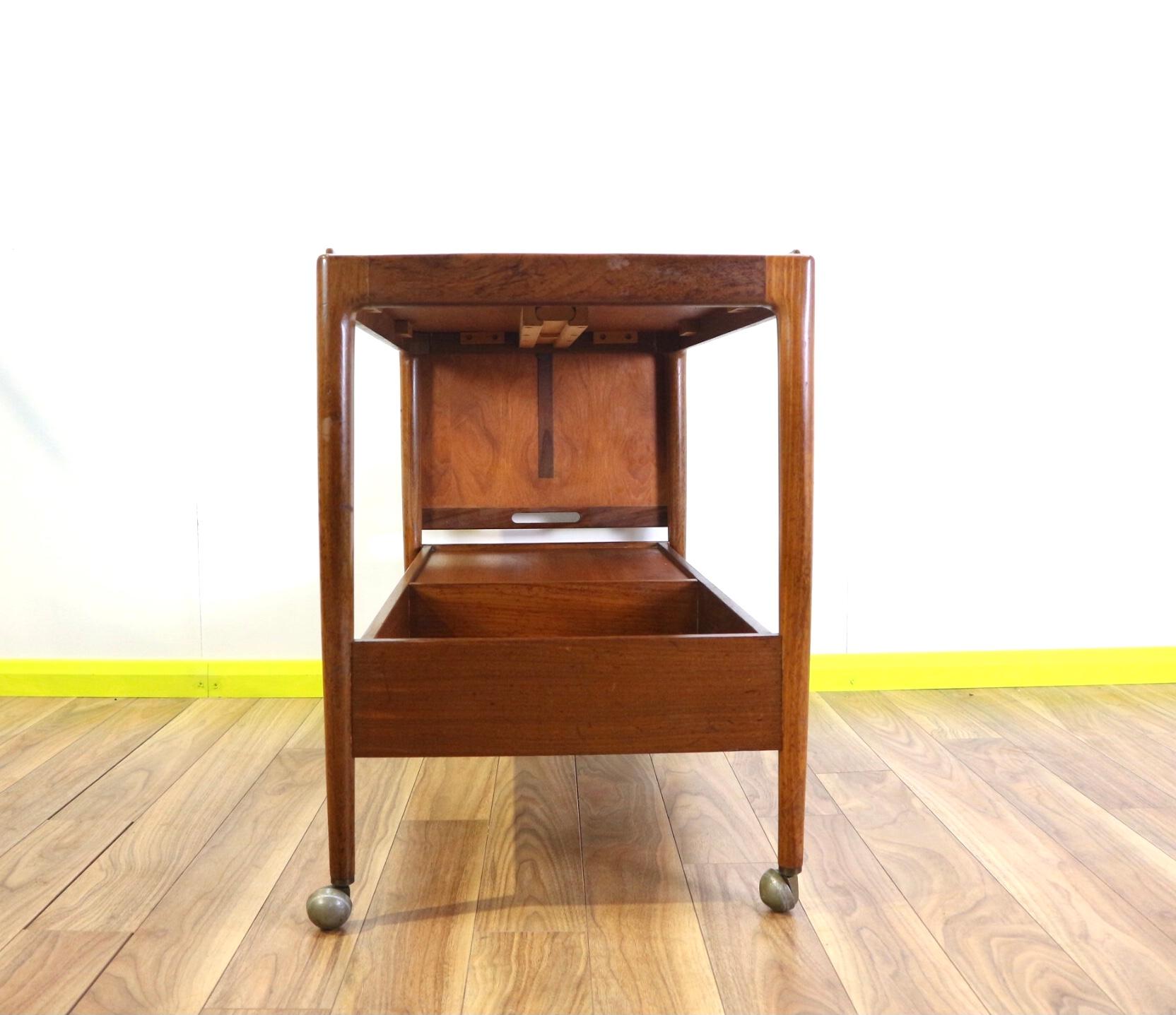 Mid-Century Modern Teak Danish Teak Retro Barcart by LB Kofod Larsen for G Plan 4
