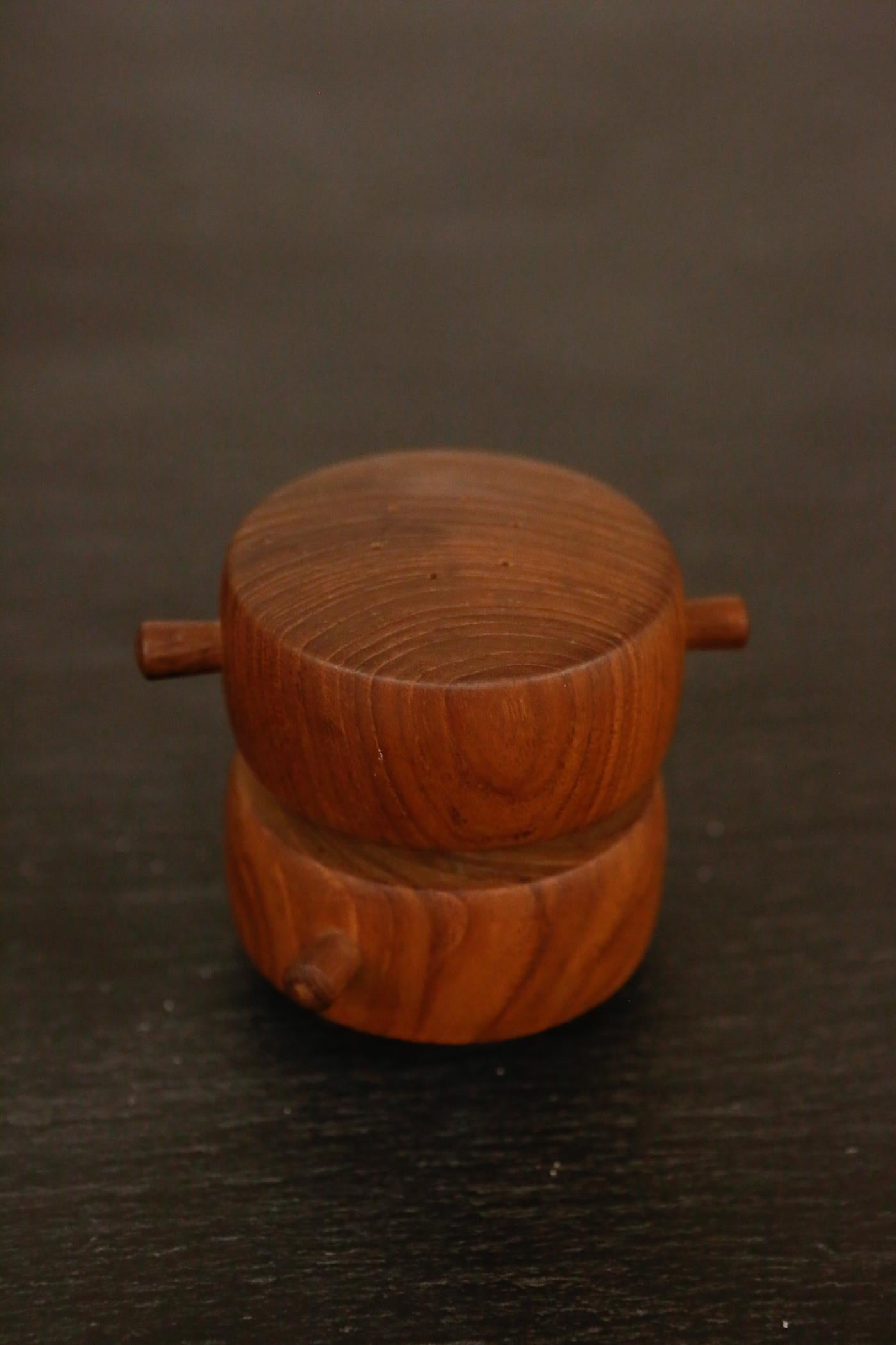 MidCentury Modern Teak Dansk Denmark Pepper Mill and Salt Shakers For