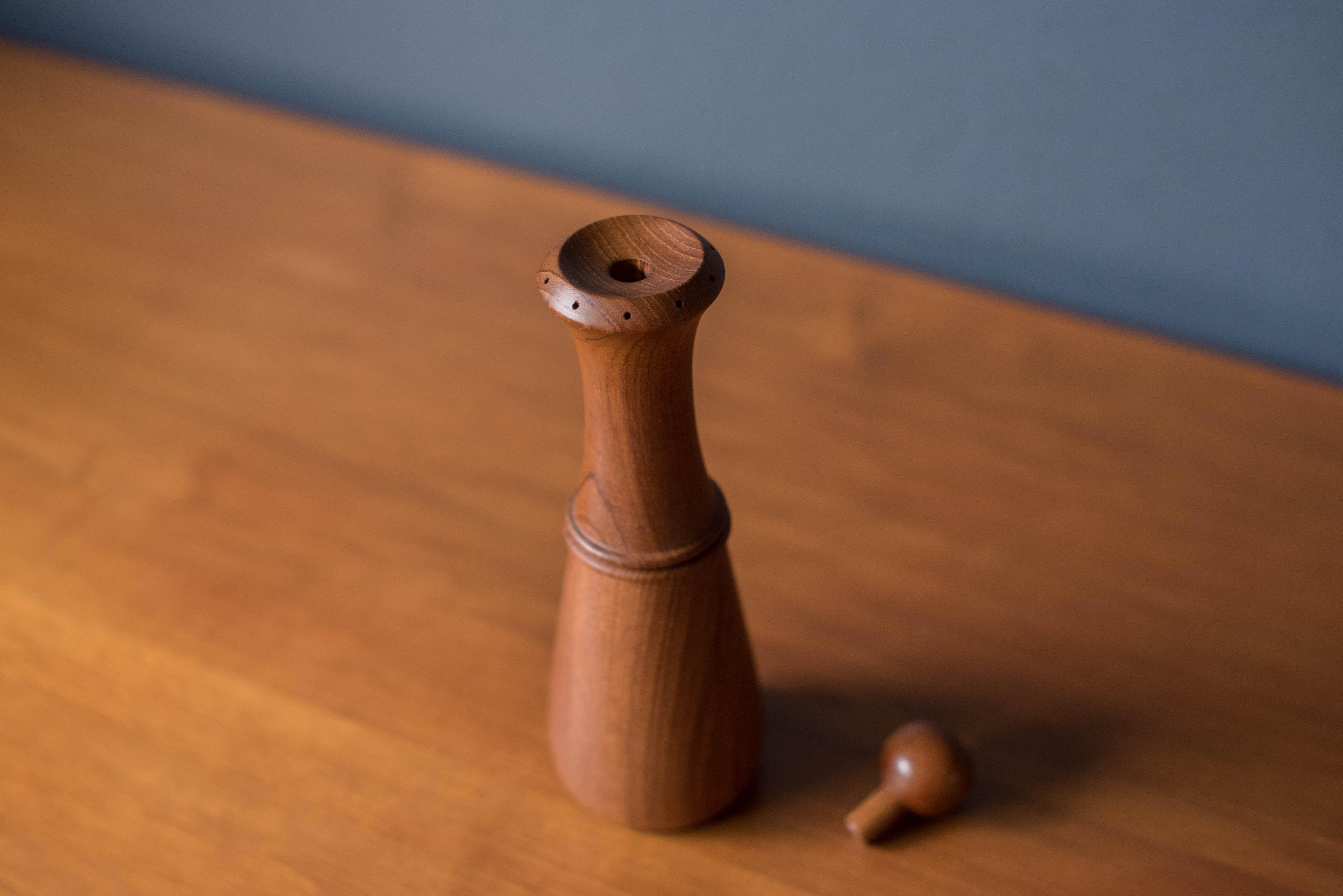 Mid-Century Modern Teak Dansk Salt and Pepper Mill by Jens H. Quistgaard 1