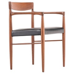 Mid Century Modern Teak Desk Chair by H.W. Klein for Bramin, Denmark, c. 1960's