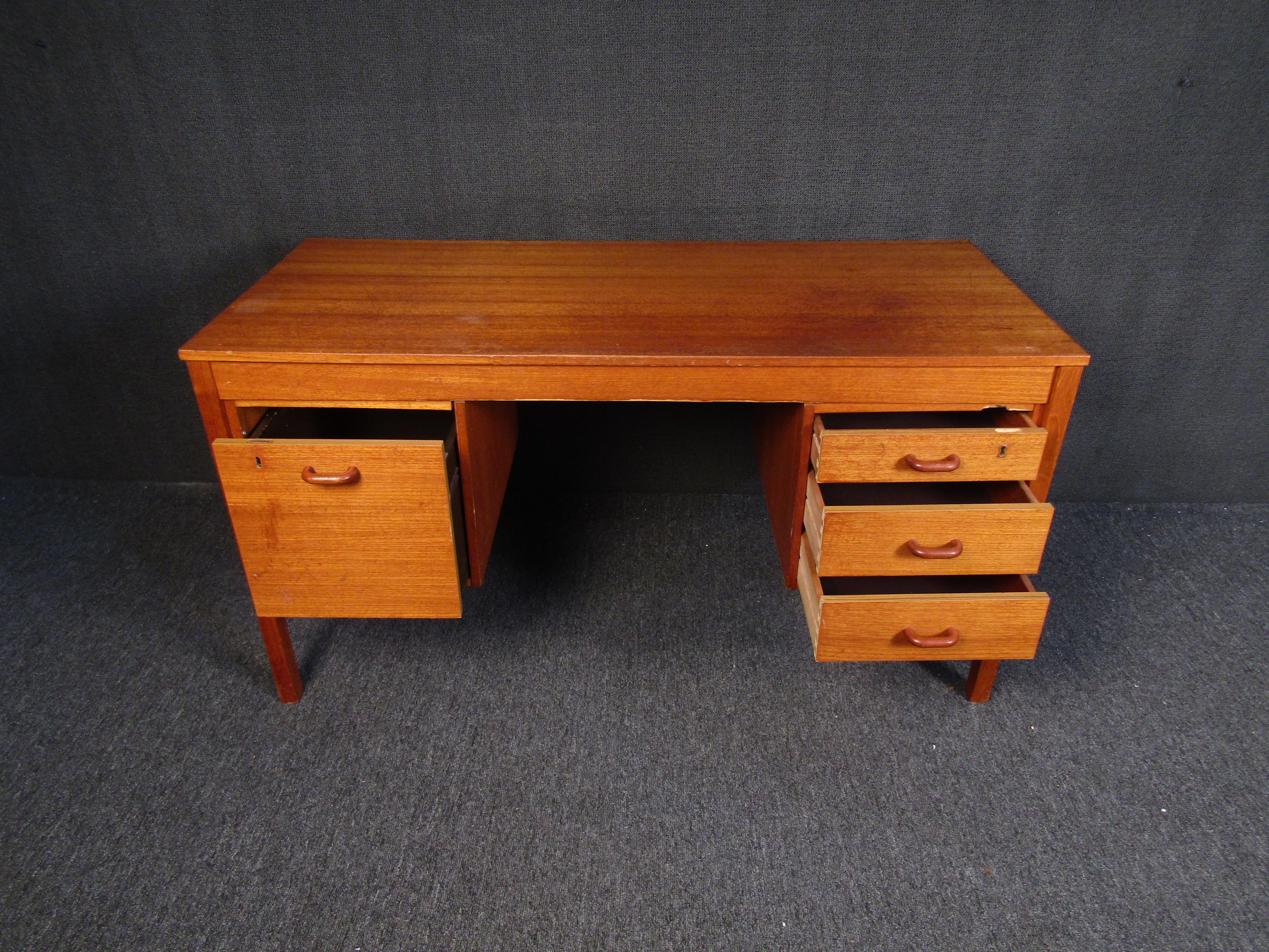 Mid-Century Modern Teak Desk 10