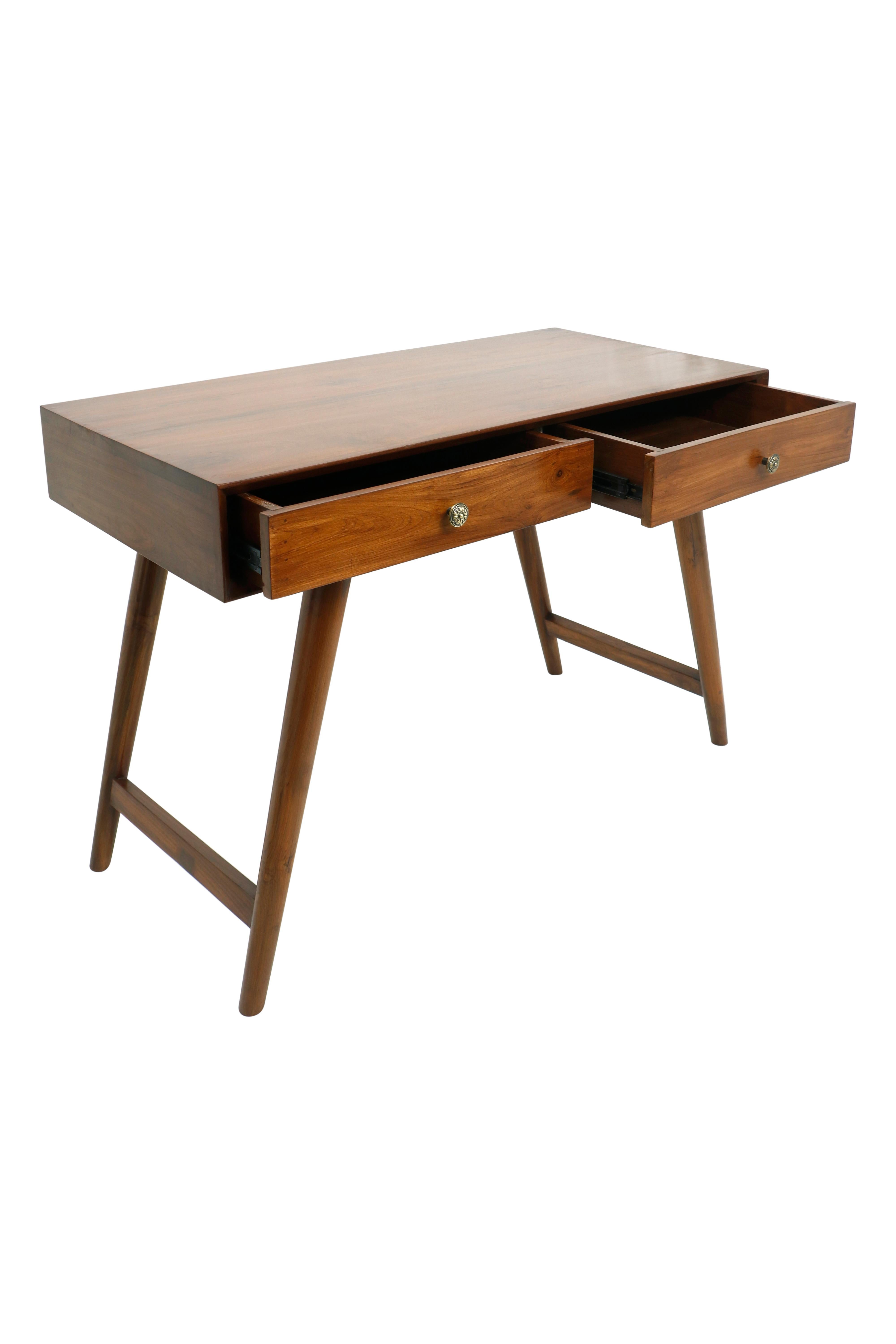 Mid-Century moderno Scrivania in teak moderna del metà secolo in vendita