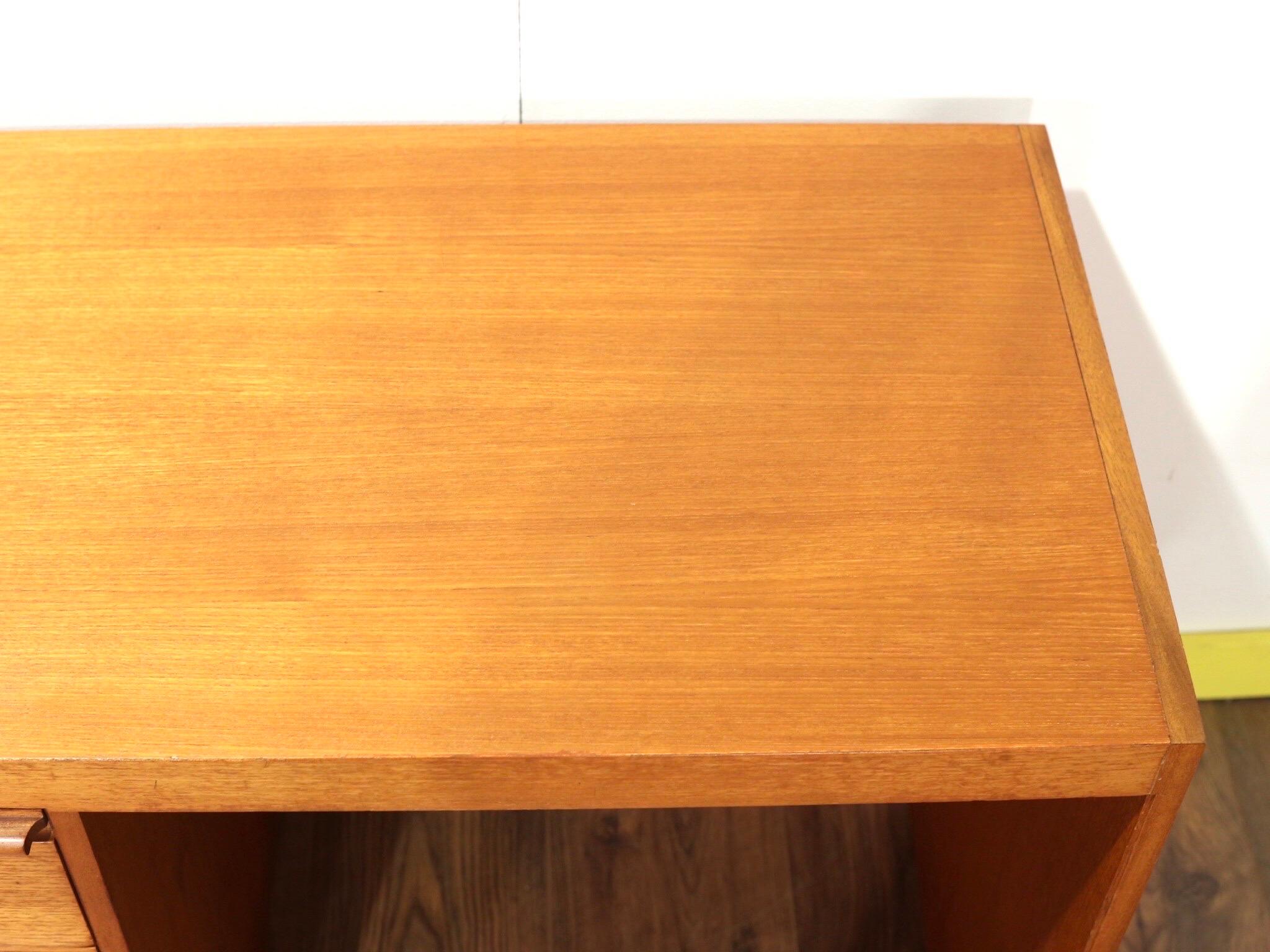 Mid-Century Modern Teak Desk Vanity and Stool by Beithcraft of Scotland 4