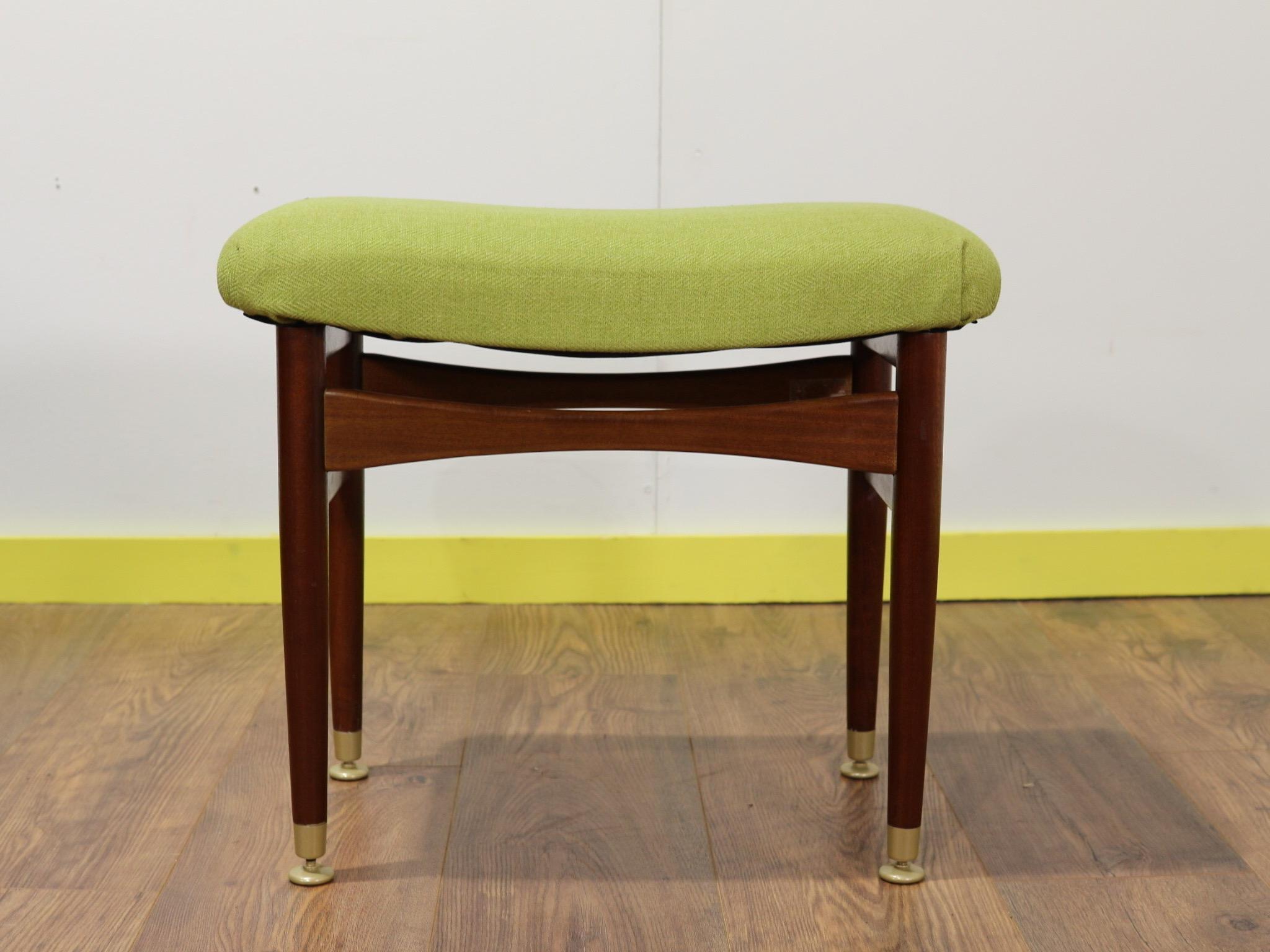 Mid-Century Modern Teak Desk Vanity and Stool by Beithcraft of Scotland 8