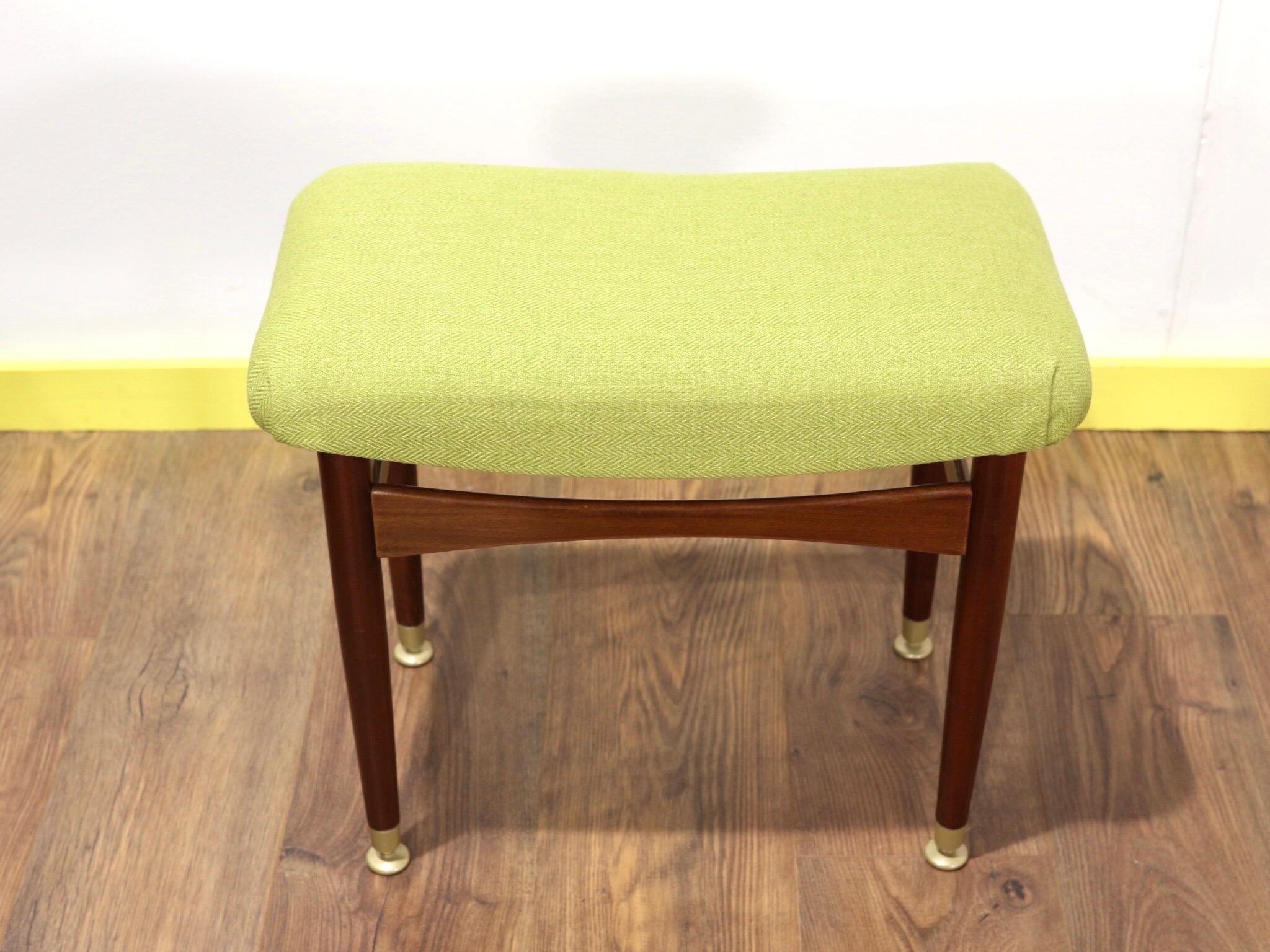 Mid-Century Modern Teak Desk Vanity and Stool by Beithcraft of Scotland 9