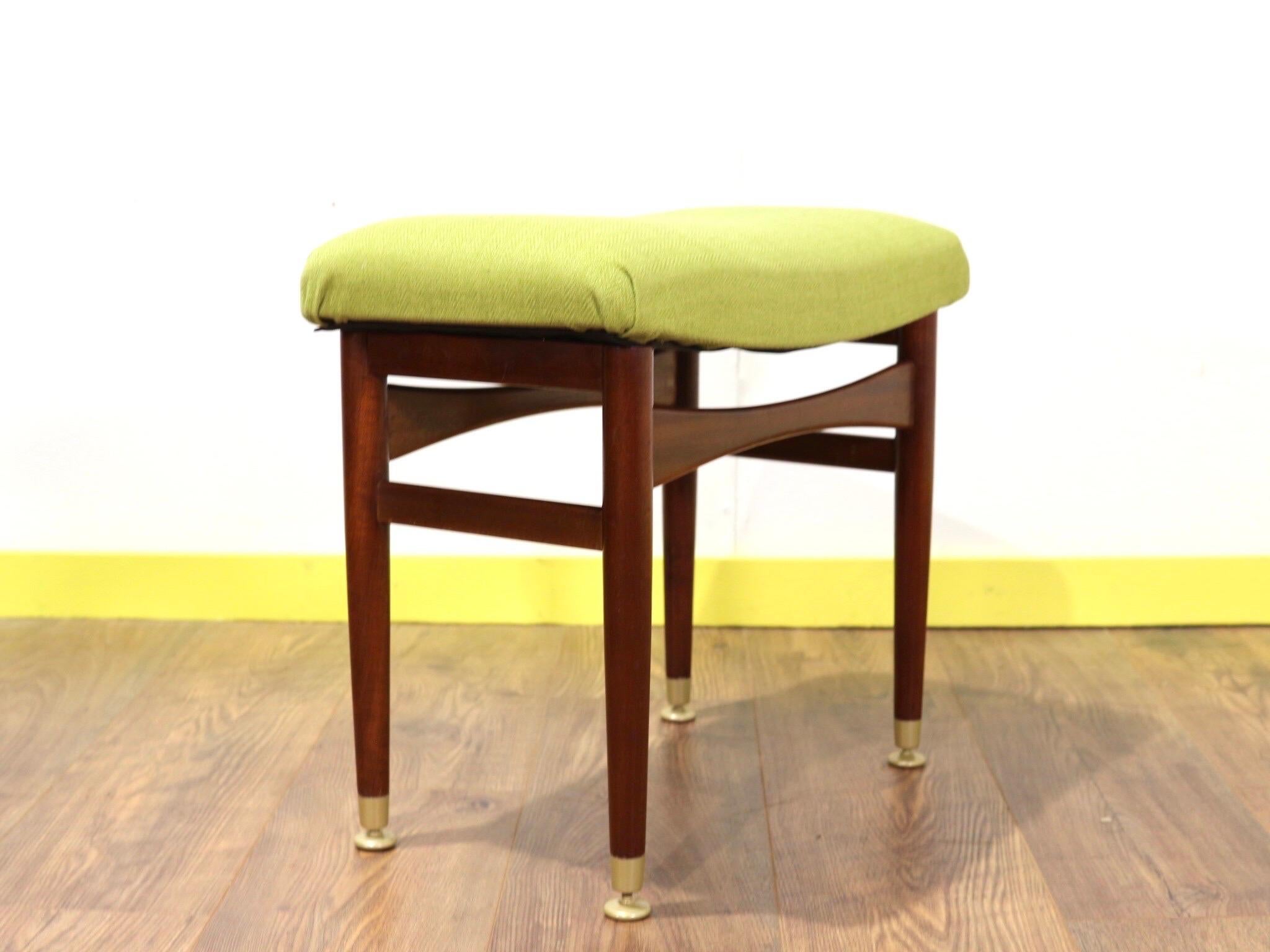 Mid-Century Modern Teak Desk Vanity and Stool by Beithcraft of Scotland 10