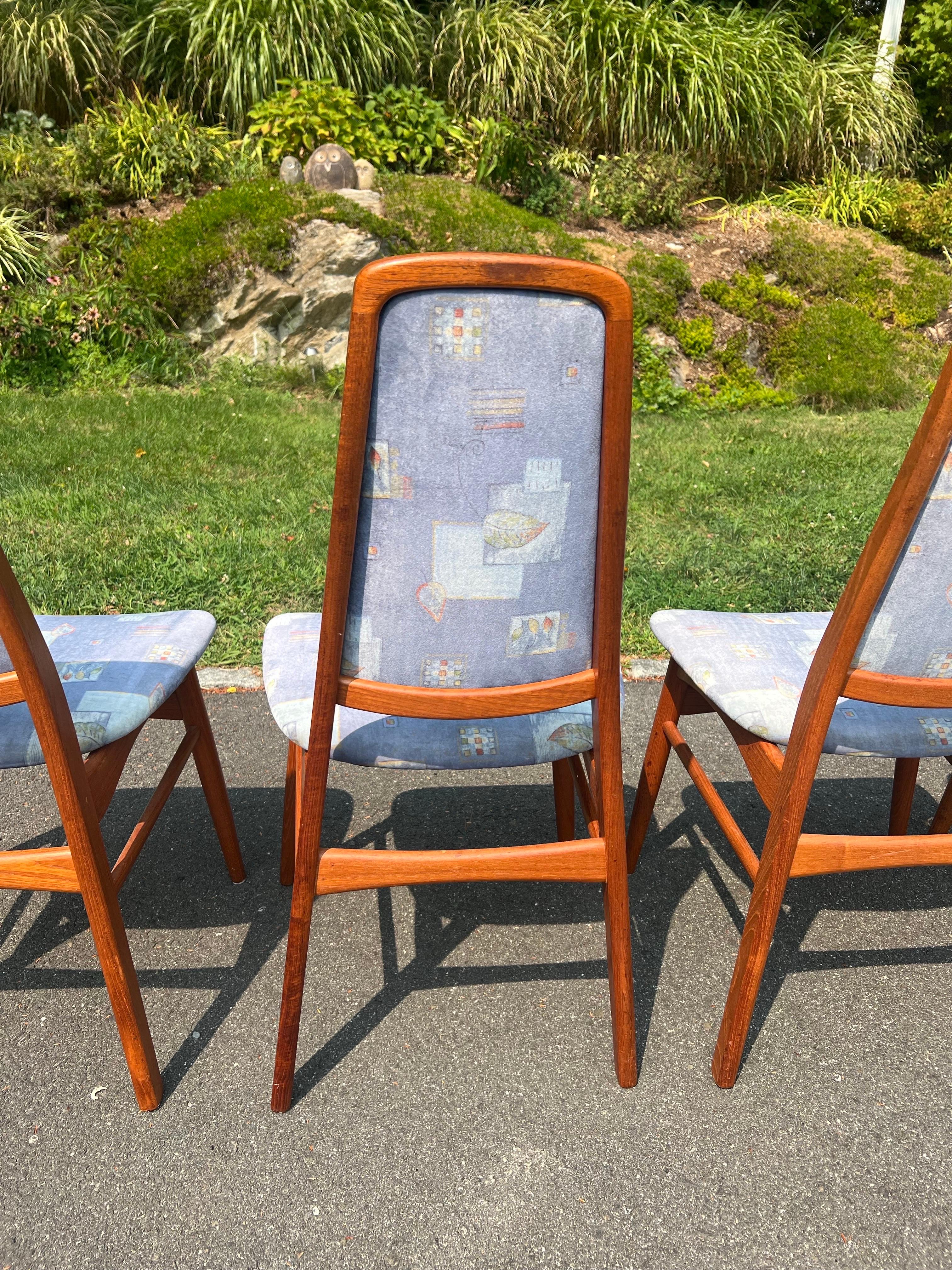 Chaises de salle à manger en teck modernes du milieu du siècle attribuées à Vamdrup Stolefabrik en vente 7