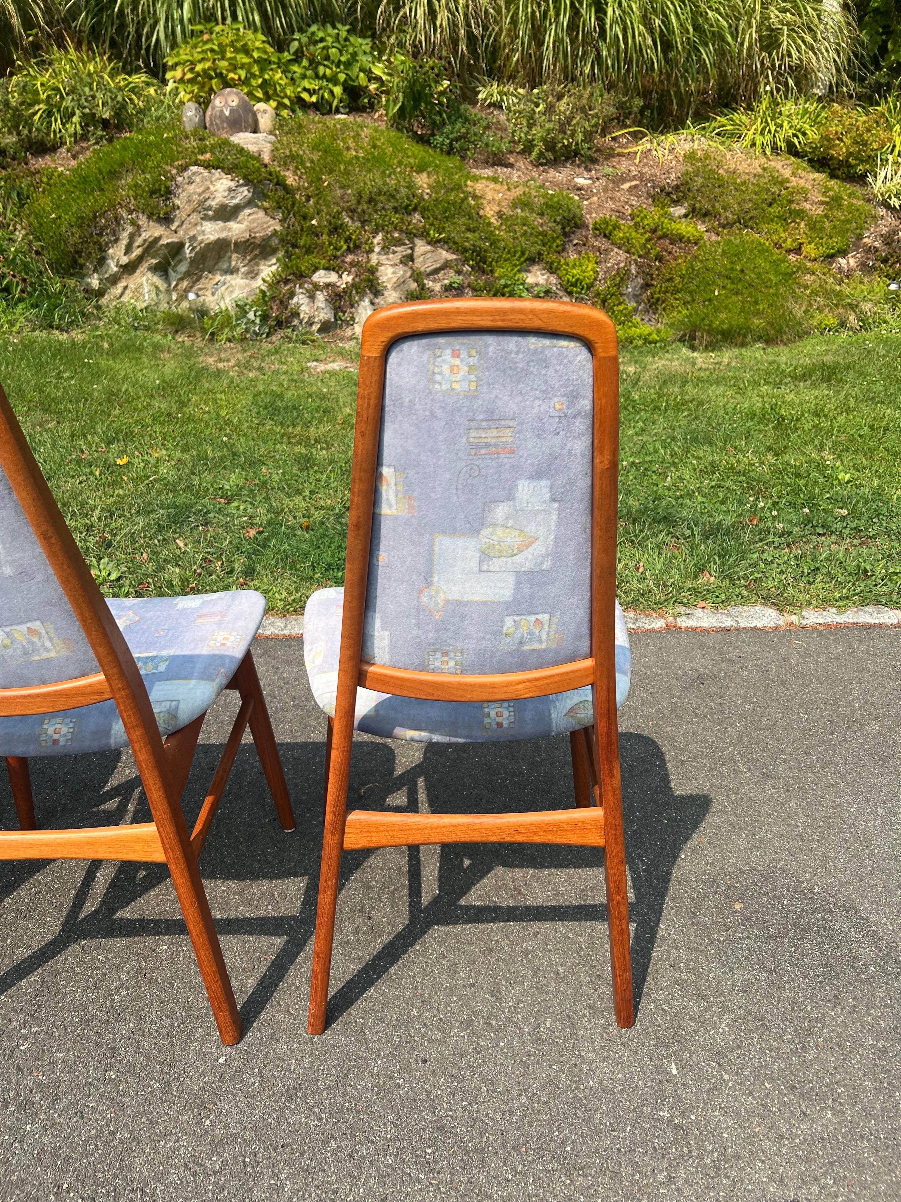 Chaises de salle à manger en teck modernes du milieu du siècle attribuées à Vamdrup Stolefabrik en vente 8