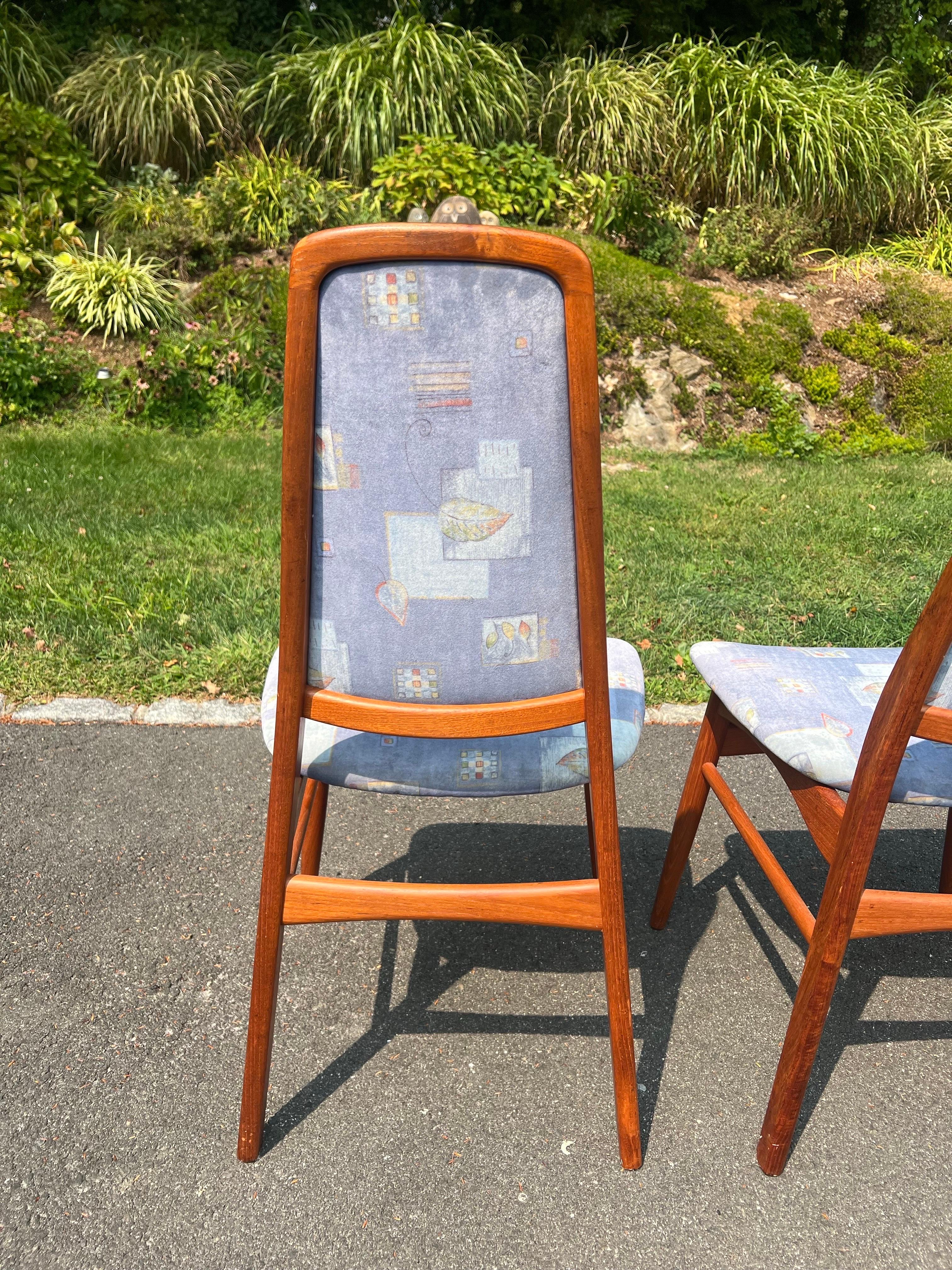 Chaises de salle à manger en teck modernes du milieu du siècle attribuées à Vamdrup Stolefabrik en vente 9