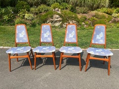 Mid Century Modern Teak Dining Chairs attributed to Vamdrup Stolefabrik