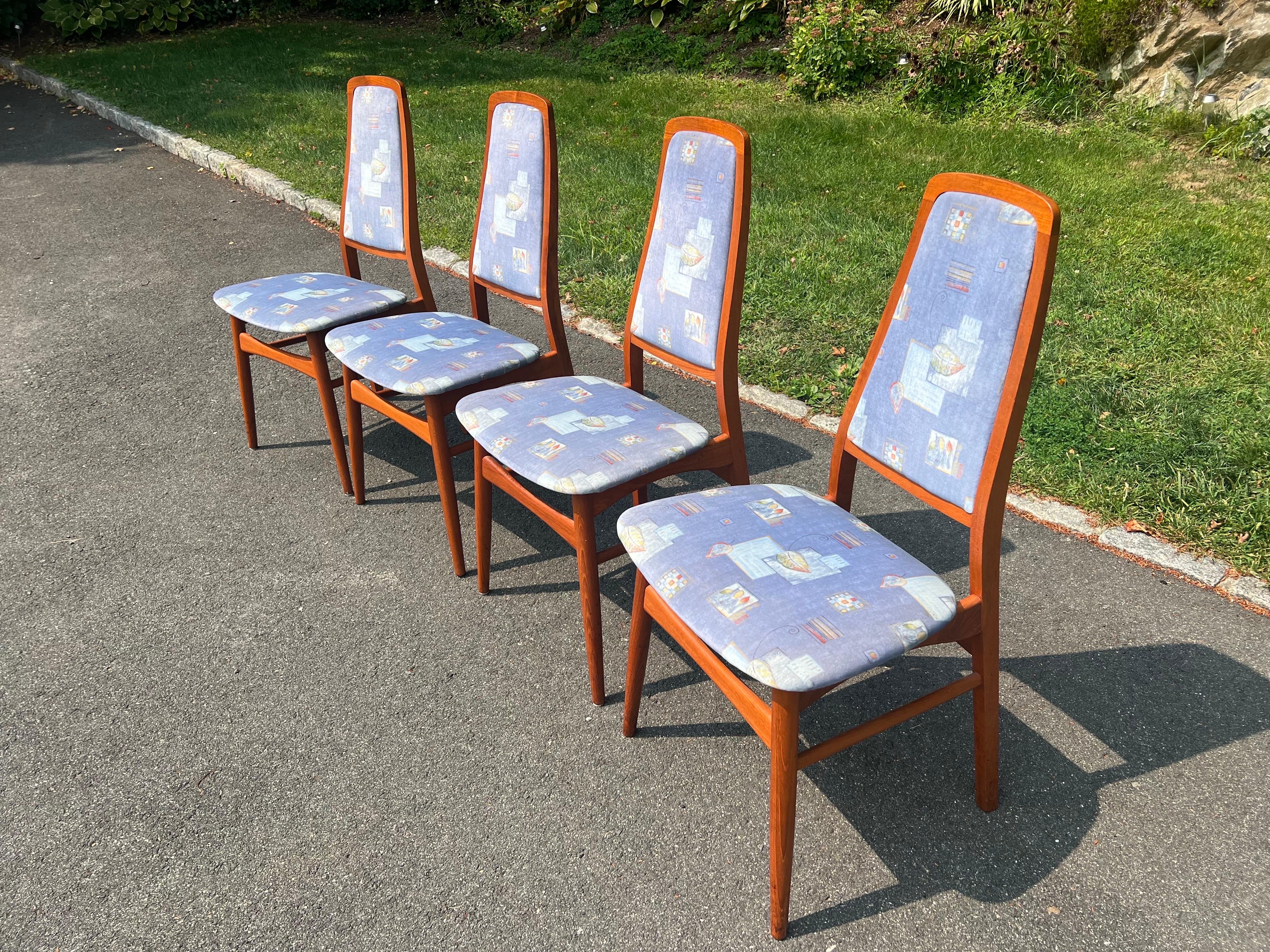 Chaises de salle à manger en teck modernes du milieu du siècle attribuées à Vamdrup Stolefabrik en vente 1