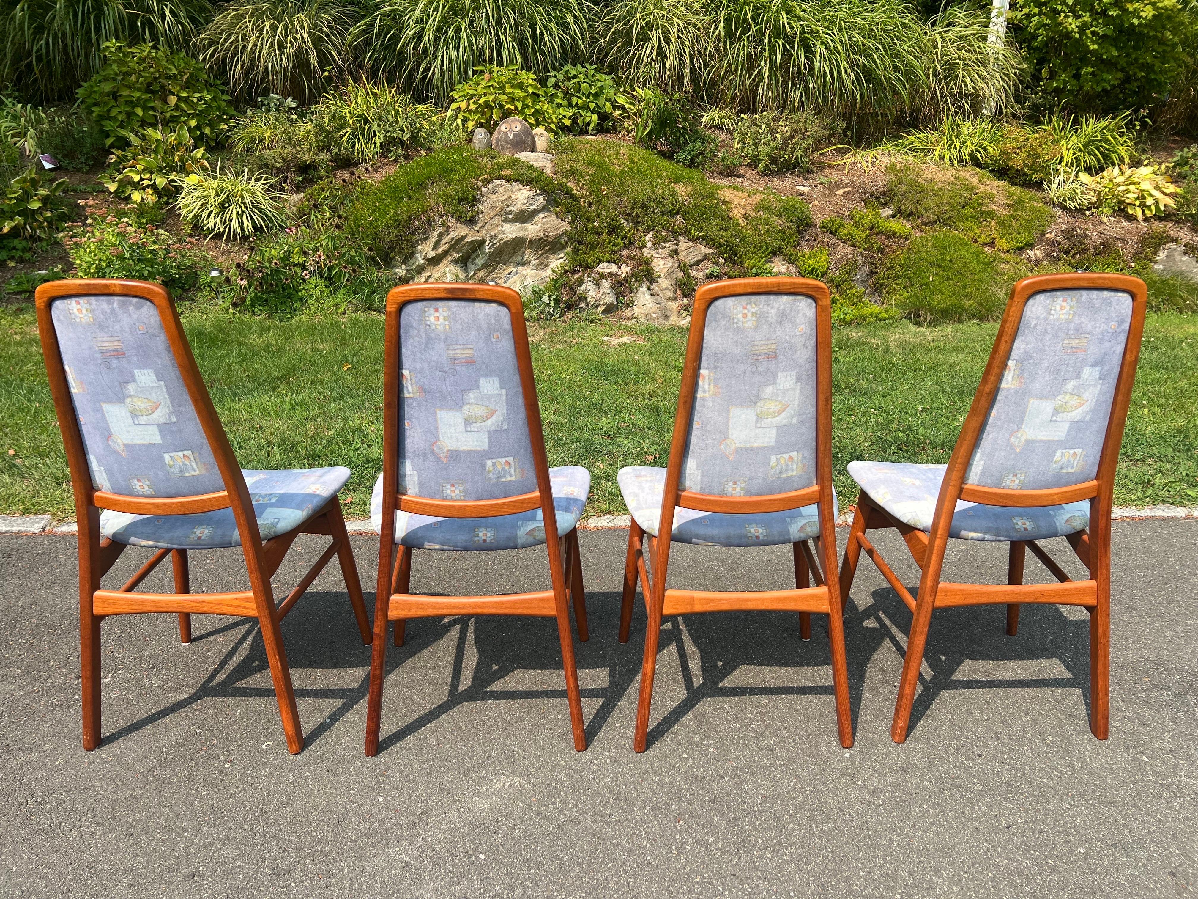 Chaises de salle à manger en teck modernes du milieu du siècle attribuées à Vamdrup Stolefabrik en vente 3