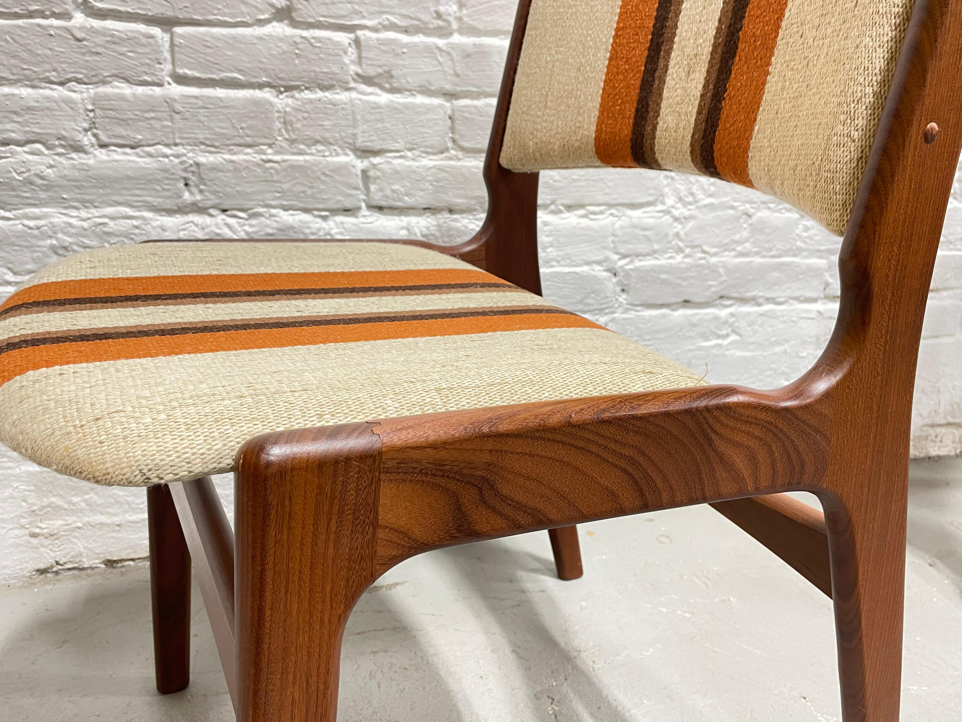 Mid Century MODERN Teak DINING CHAIRS by Erik Buch, Set of 4 For Sale 1