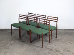 Mid-Century Modern Teak Dining Chairs, Model 78, by J. L. Møller, c1960s