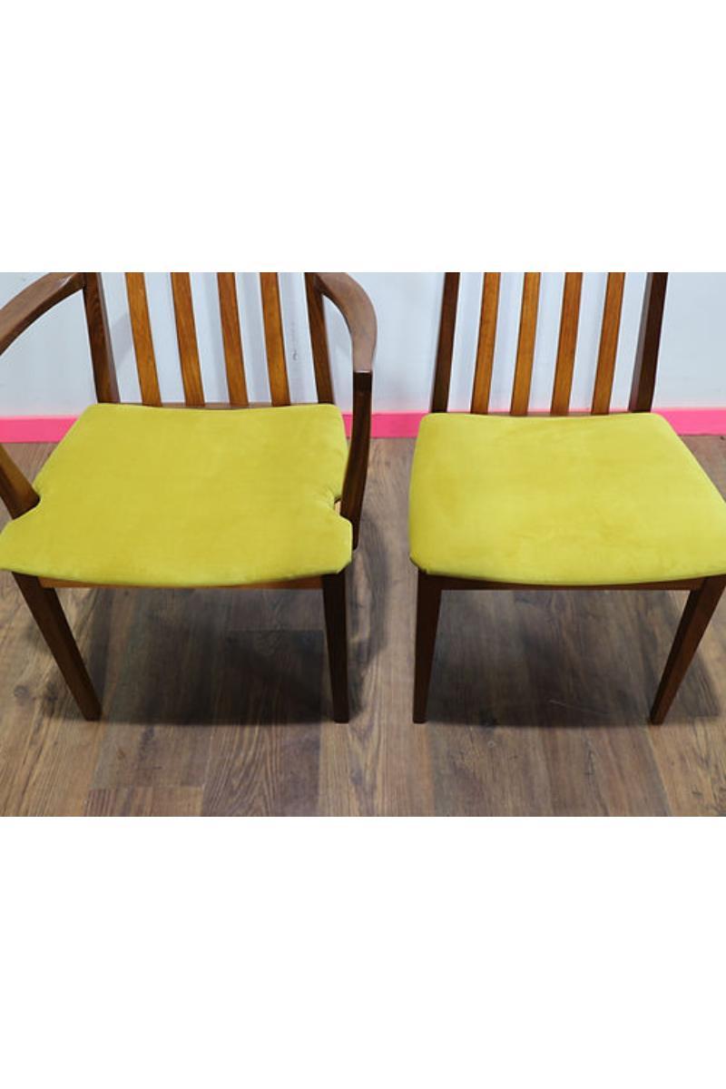 20th Century Mid Century Modern Teak Dining Chairs x 6 By G Plan Danish Style