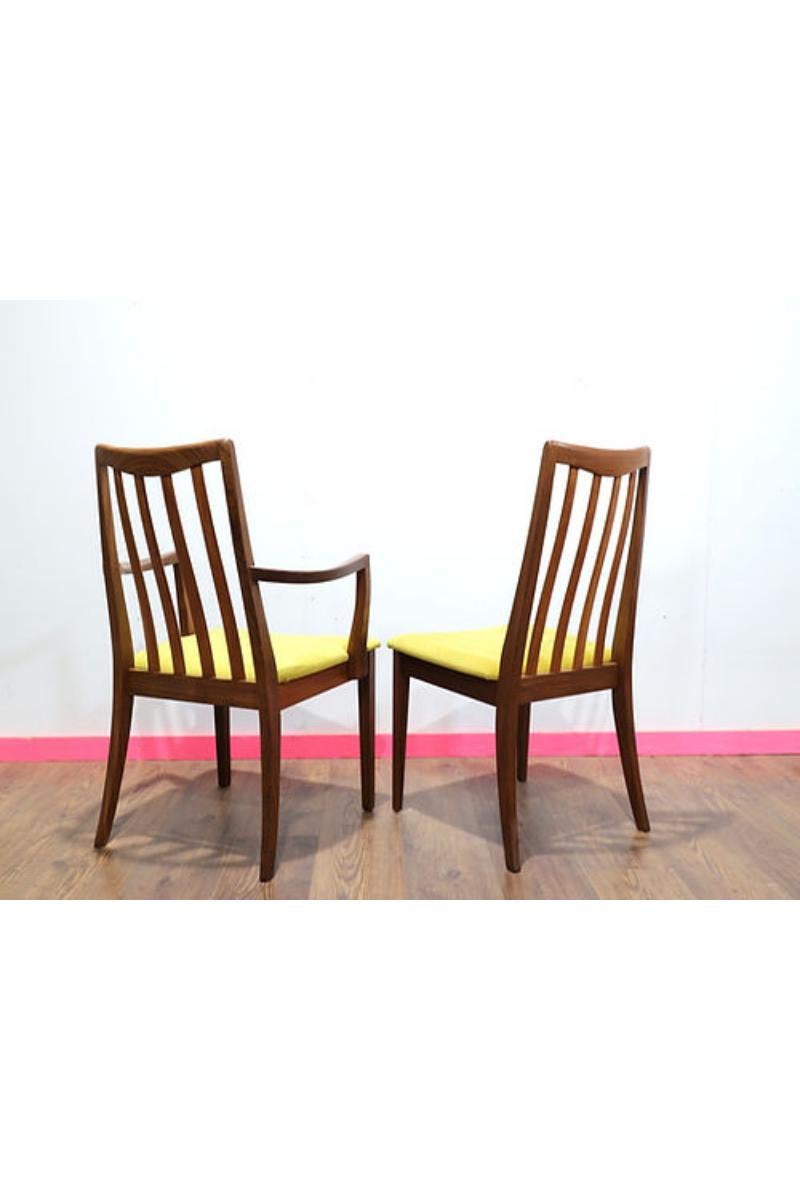 Wood Mid Century Modern Teak Dining Chairs x 6 By G Plan Danish Style
