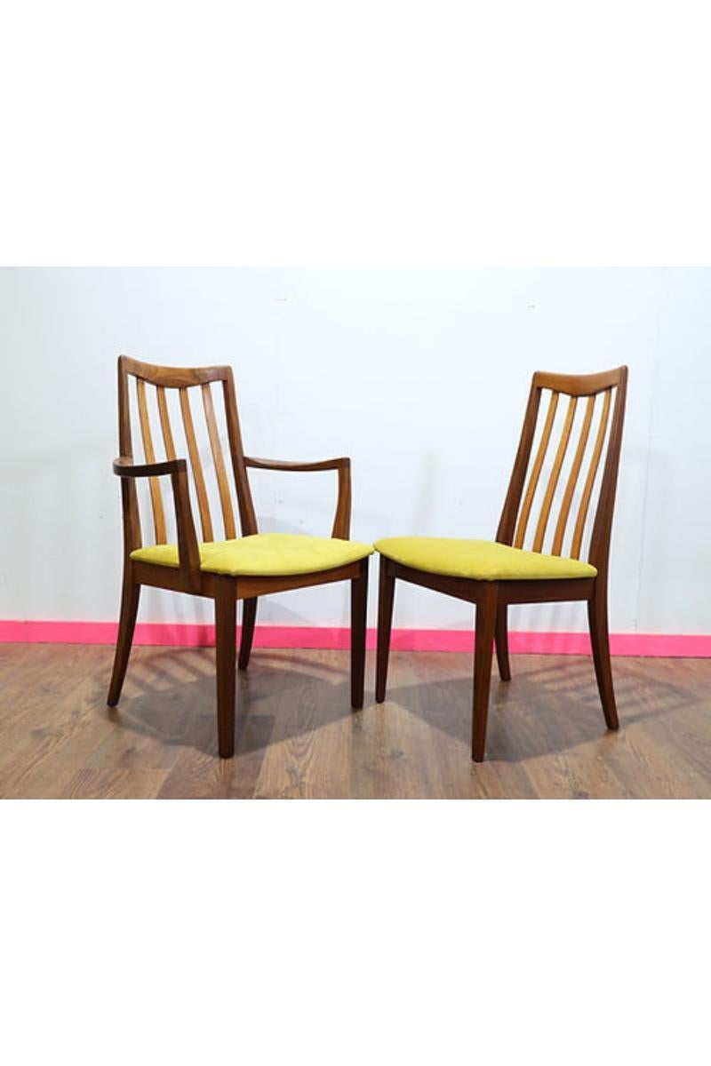 Mid Century Modern Teak Dining Chairs x 6 By G Plan Danish Style 1
