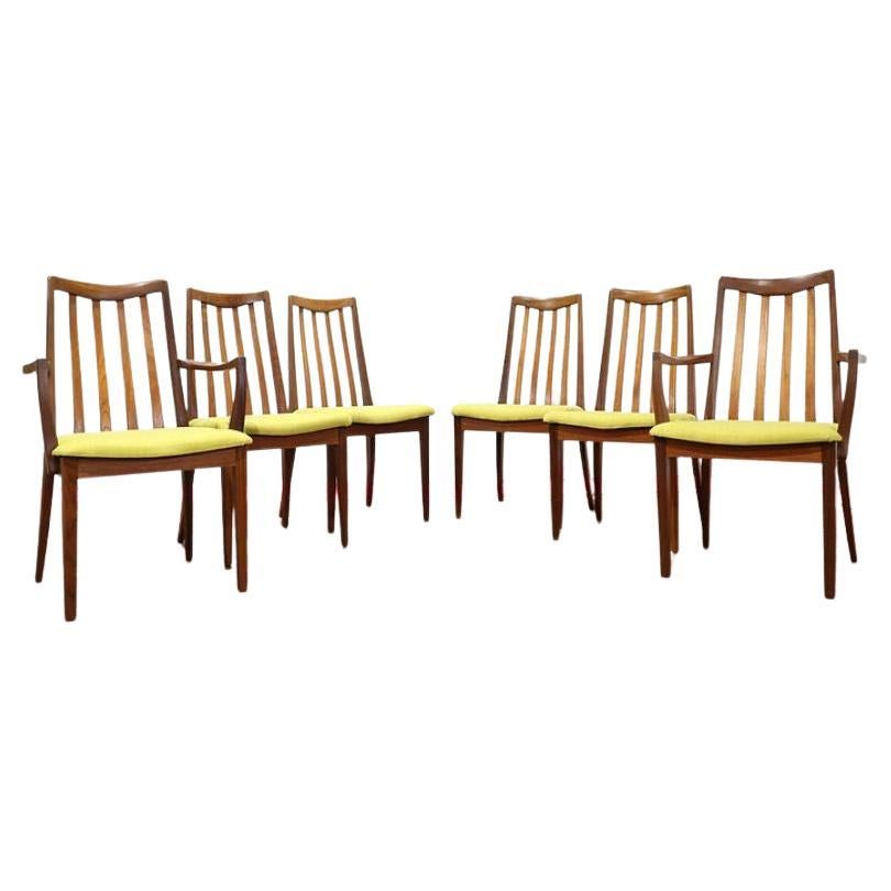 Mid Century Modern Teak Dining Chairs x 6 By G Plan Danish Style