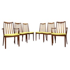Vintage Mid Century Modern Teak Dining Chairs x 6 By G Plan Danish Style