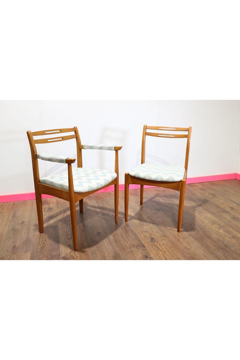 Mid-Century Modern Mid Century Modern Teak Dining Chairs x 6 By Morris of Glasgow Danish Style For Sale