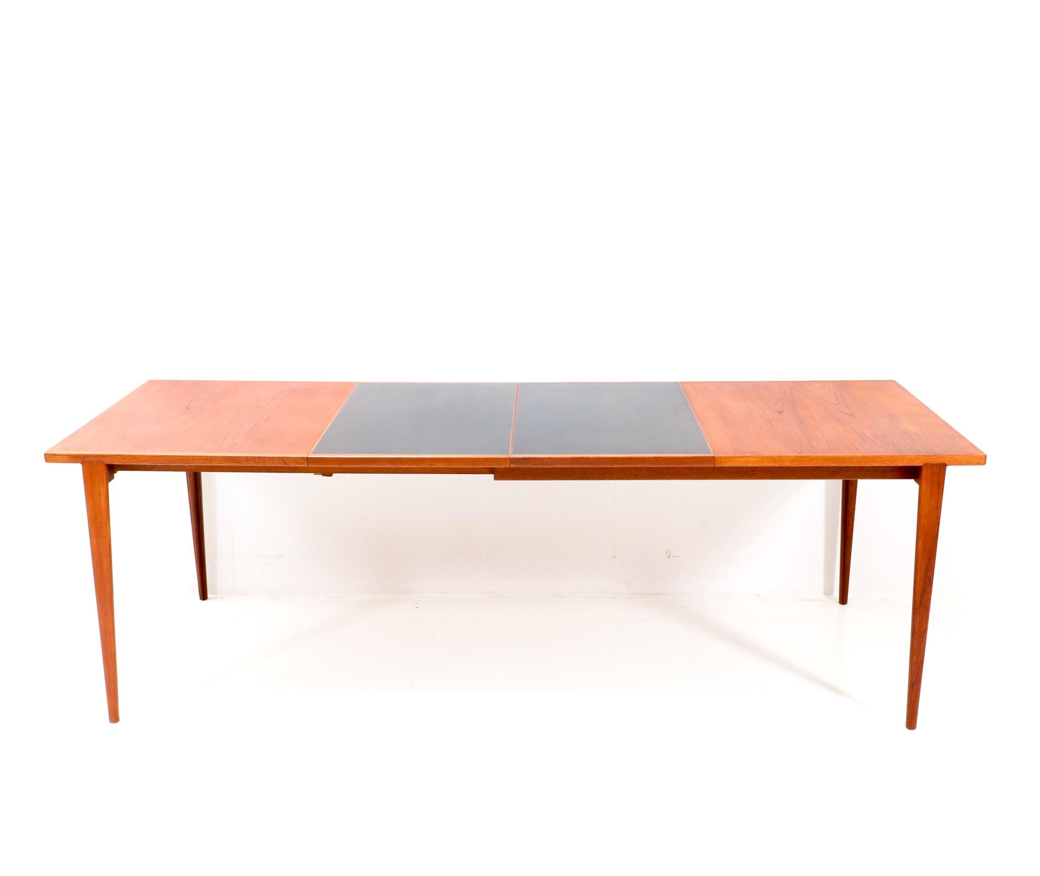 Mid-20th Century Mid-Century Modern Teak Dining Room Table by Henry Rosengren Hansen, 1960s For Sale
