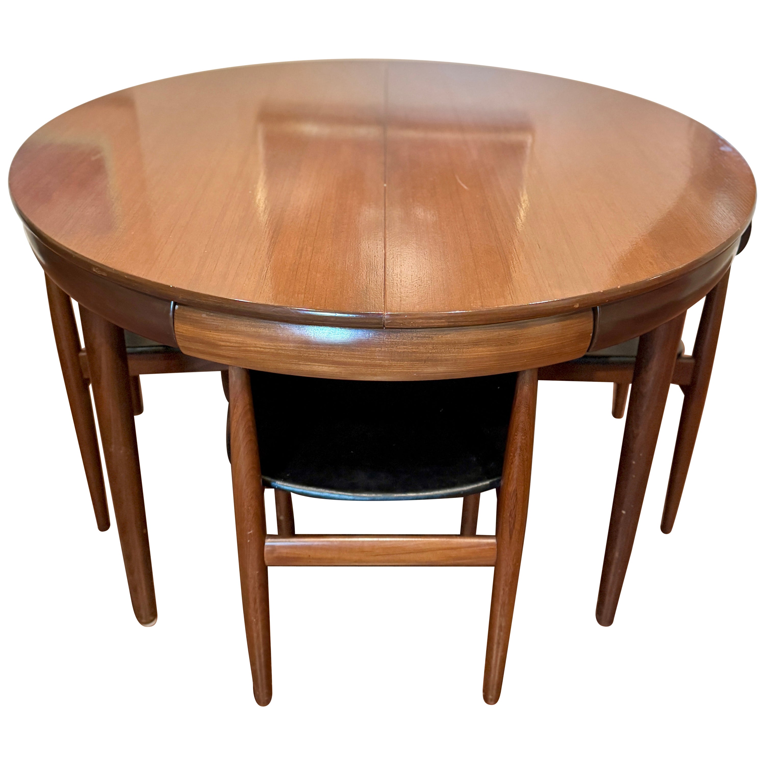Modernes Teakholz-Esszimmer aus der Mitte des Jahrhunderts von Hans Olsen für Frem Rojle, ca. 1960er Jahre