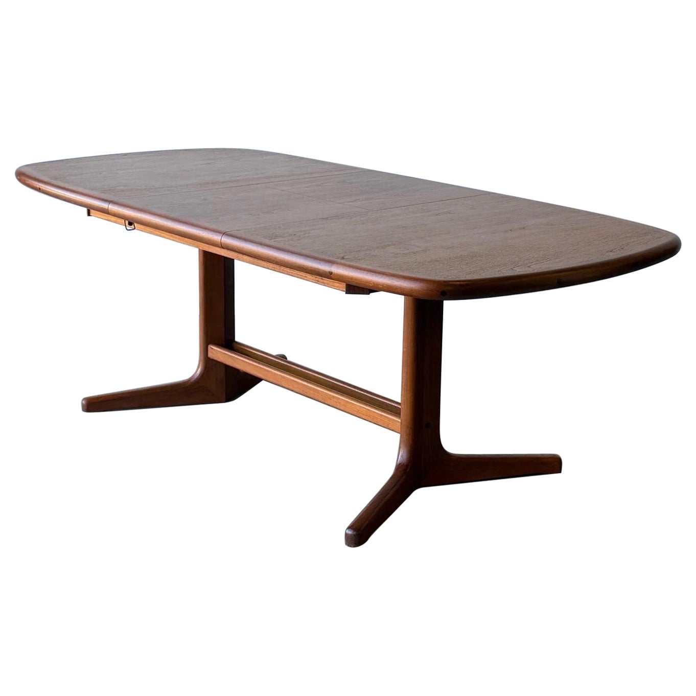 Mid-Century Modern Teak Dining Table by D-Scan, Denmark, 1970s For Sale