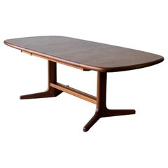Mid-Century Modern Teak Dining Table by D-Scan, Denmark, 1970s