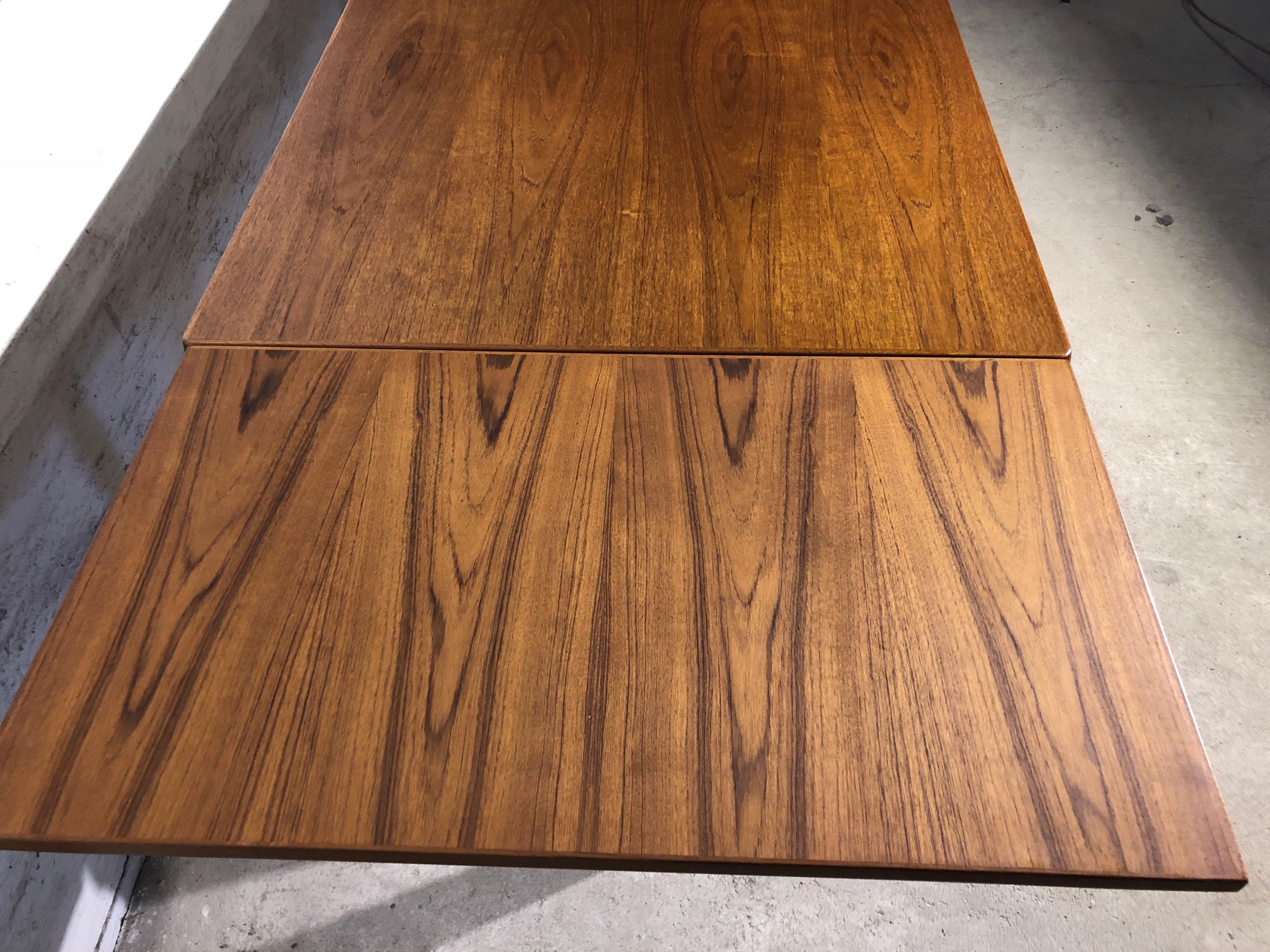 Mid-Century Modern Teak Dining Table by Henning Kjærnulf 5