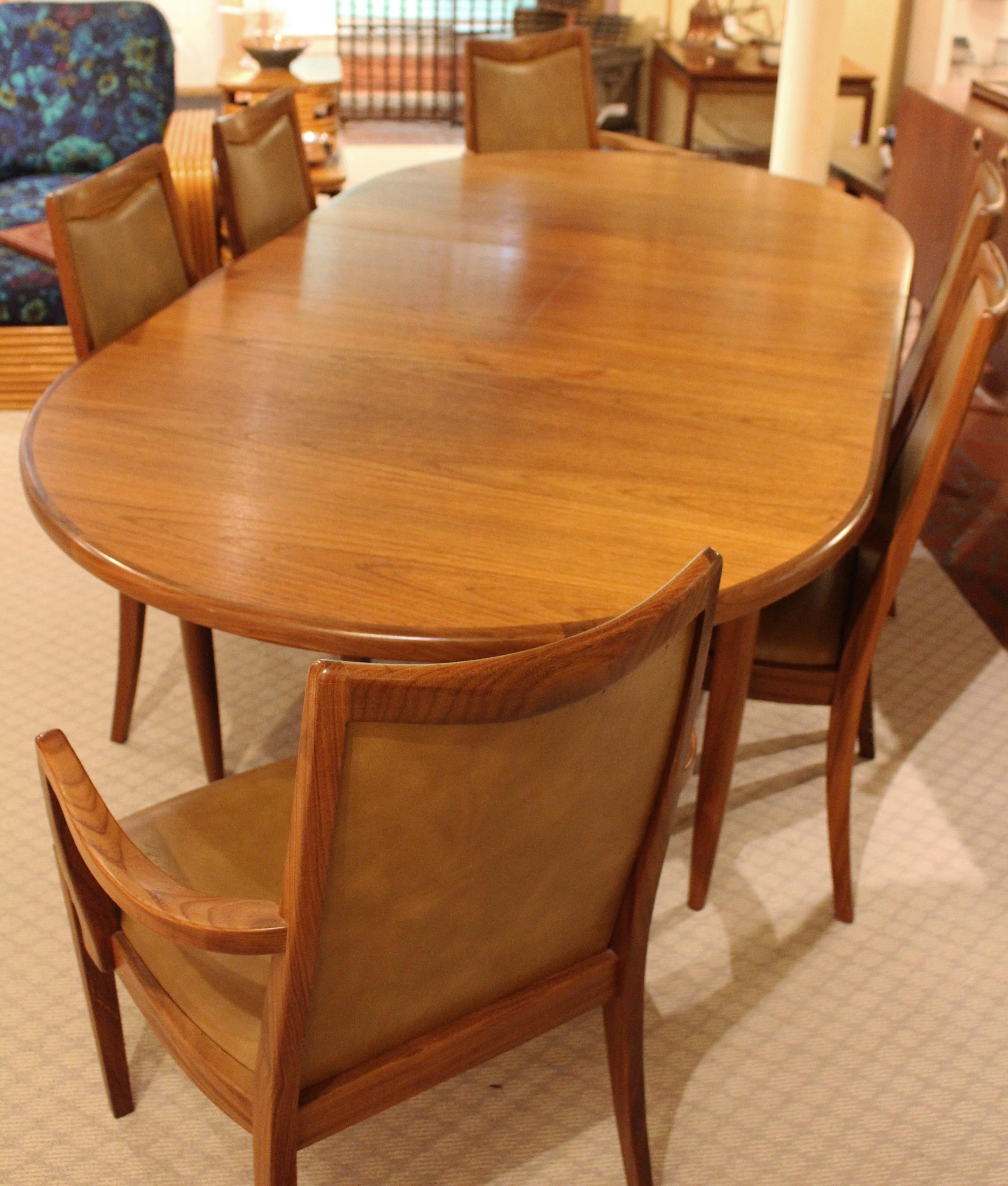 Mid-Century Modern Teak Dining Table with Six Chairs 7