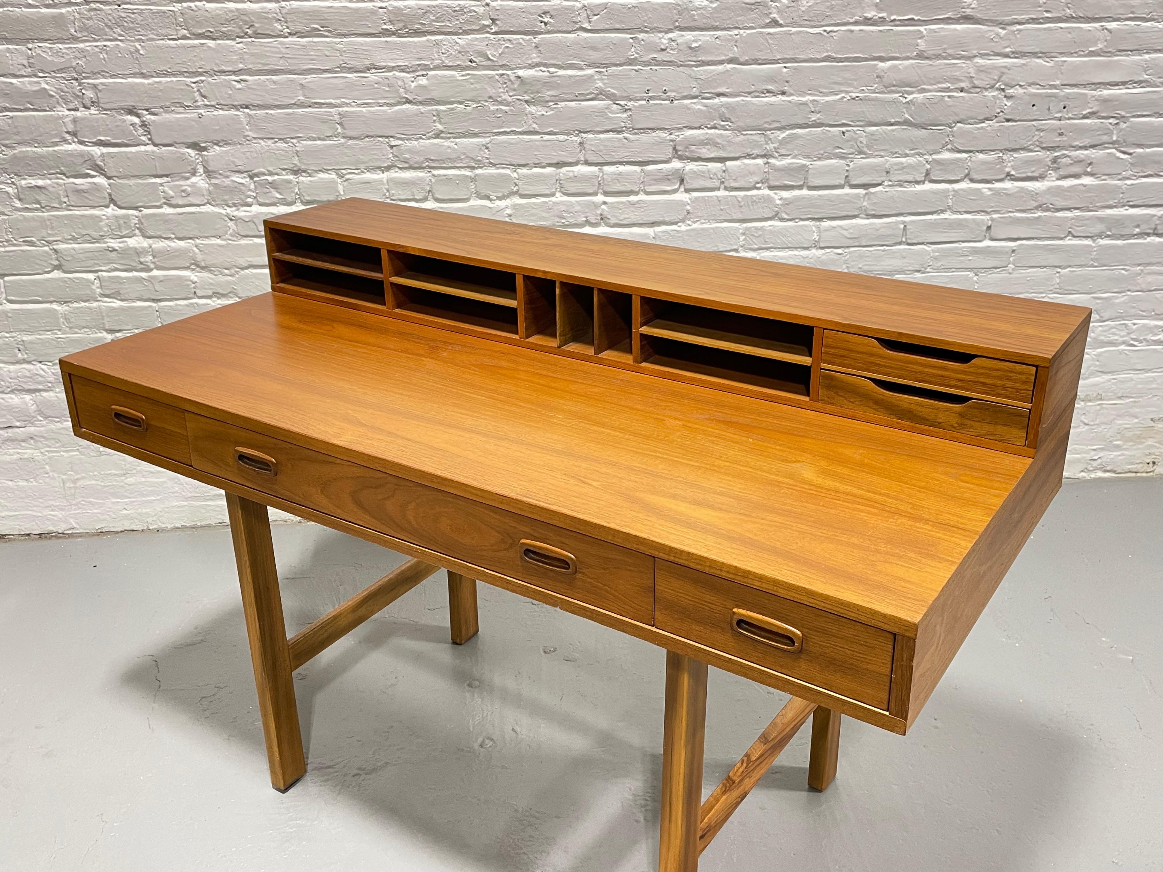 Mid Century Modern Teak Double Sided DESK in the style of Peter Lovig, 1960's For Sale 7