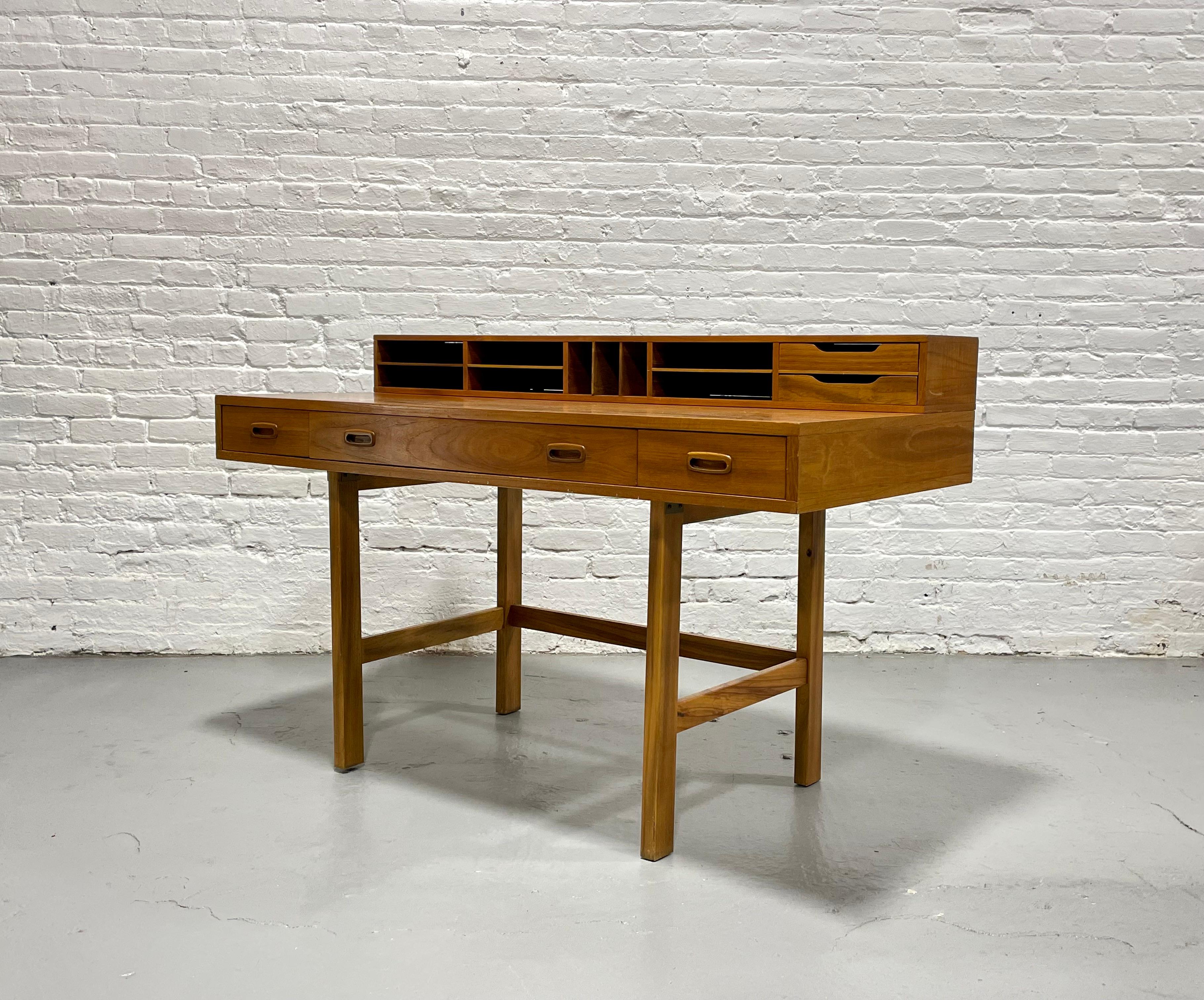Mid Century Modern Teak Double Sided DESK in the style of Peter Lovig, 1960's For Sale 4