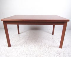 Mid-Century Modern Teak Draw-Leaf Dining Table by Brdr. Furbo