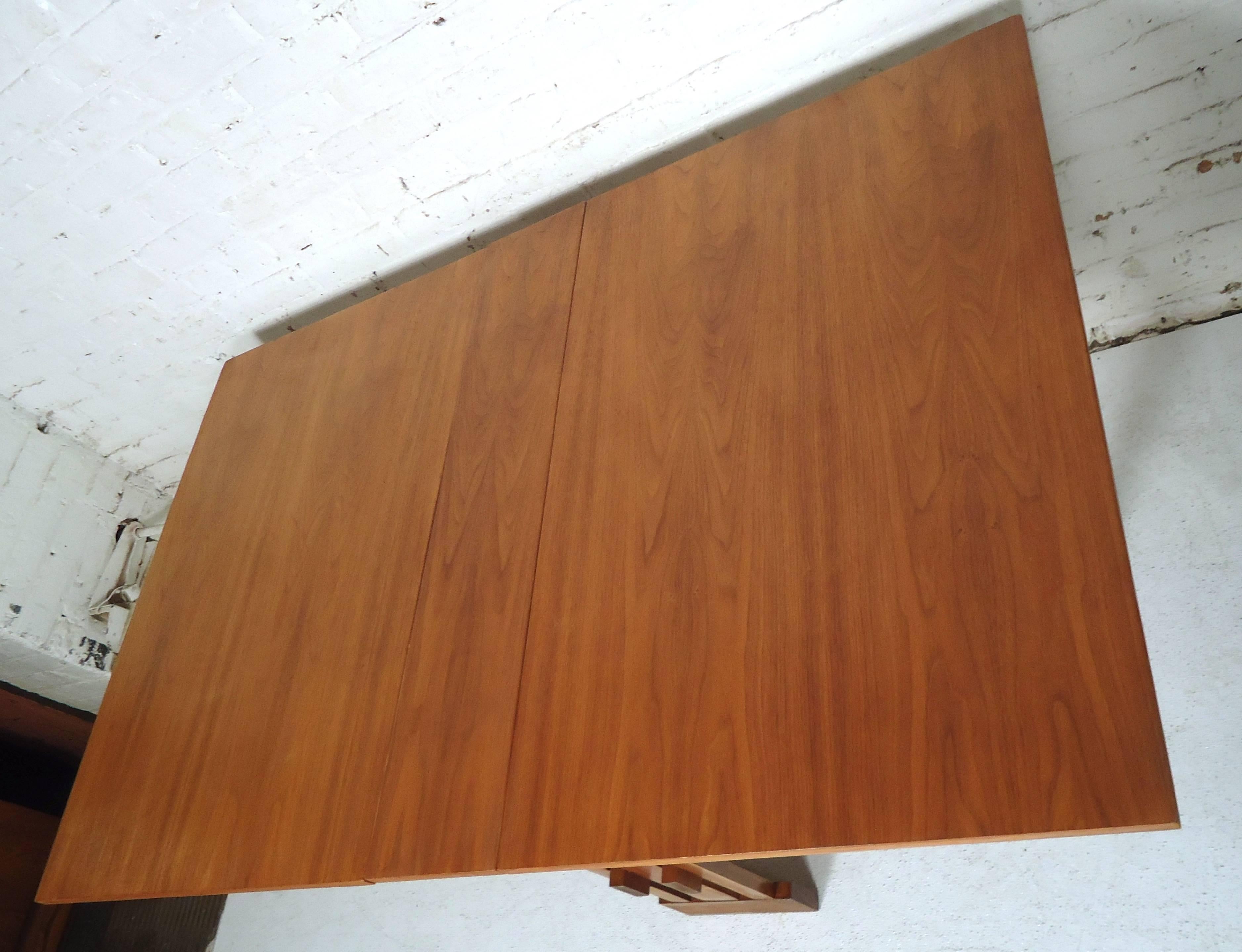 Mid-Century Modern Teak Drop Leaf Table 3