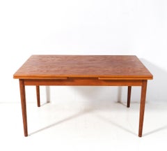 Mid-Century Modern Teak Extendable Dining Room Table Mo. 215 by Farstrup, 1960s