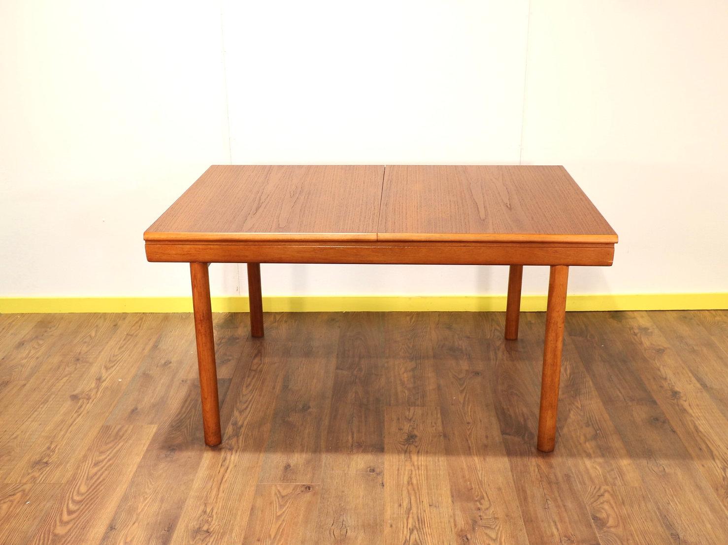 Mid-Century Modern Teak Extending Dining Table by White and Newton 3