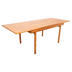 Mid-Century Modern Teak Extending Dining Table by White and Newton