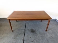 Mid Century Modern Teak Extension Dining Table By Gudme, c1960s