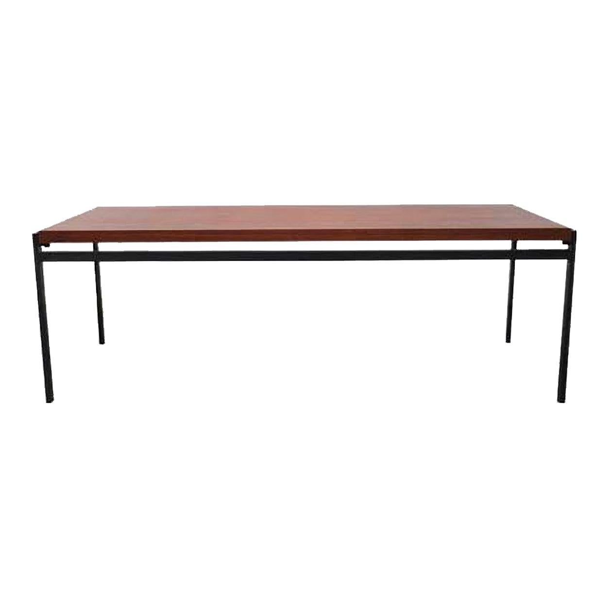 Tavolino da caffè ribaltabile in teak della modernità di metà secolo, anni '60