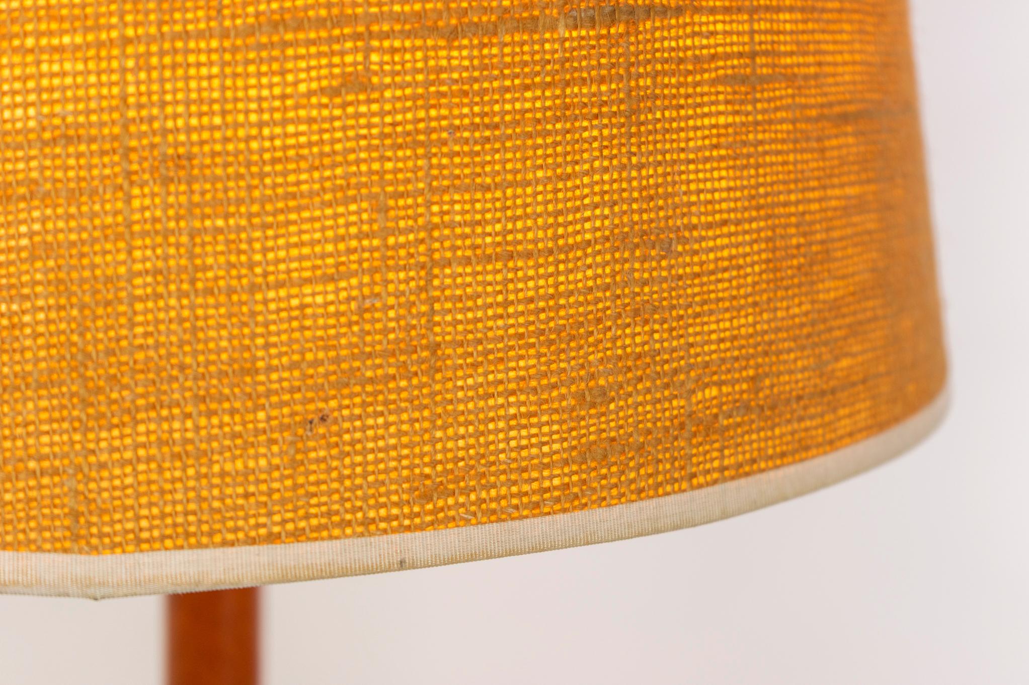 Teck Lampadaire en teck moderne du milieu du siècle