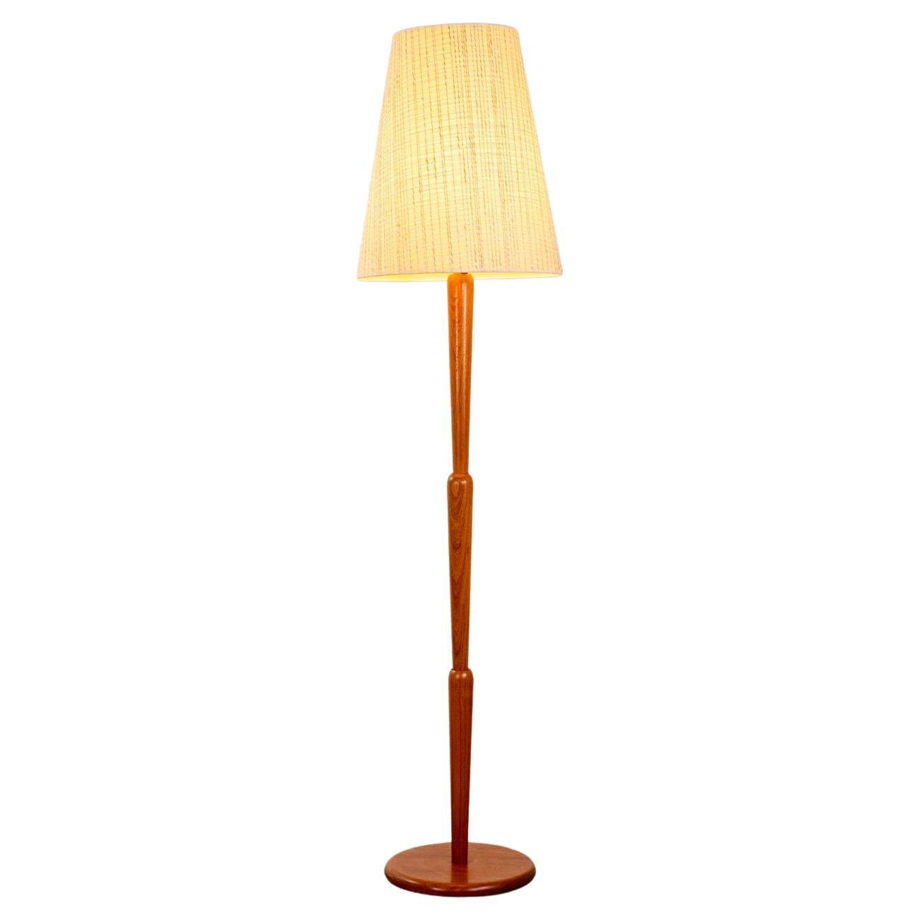 Mid-Century Modern Teak Floor Lamp
