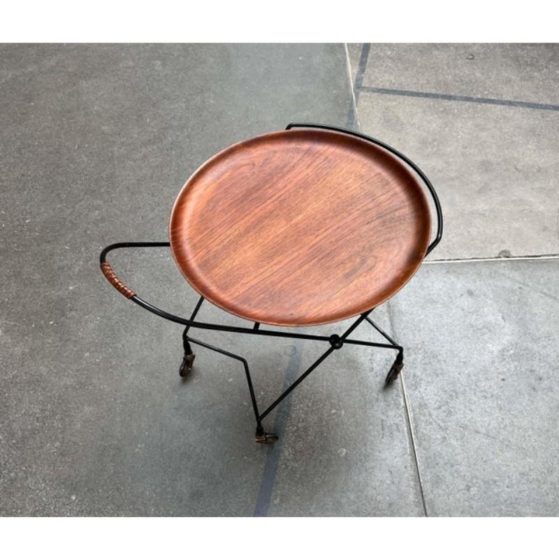 Chariot pliable en teck, Suède, années 1960 en vente 7