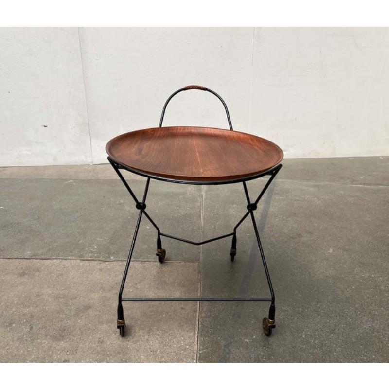 Chariot pliable en teck, Suède, années 1960 en vente 8