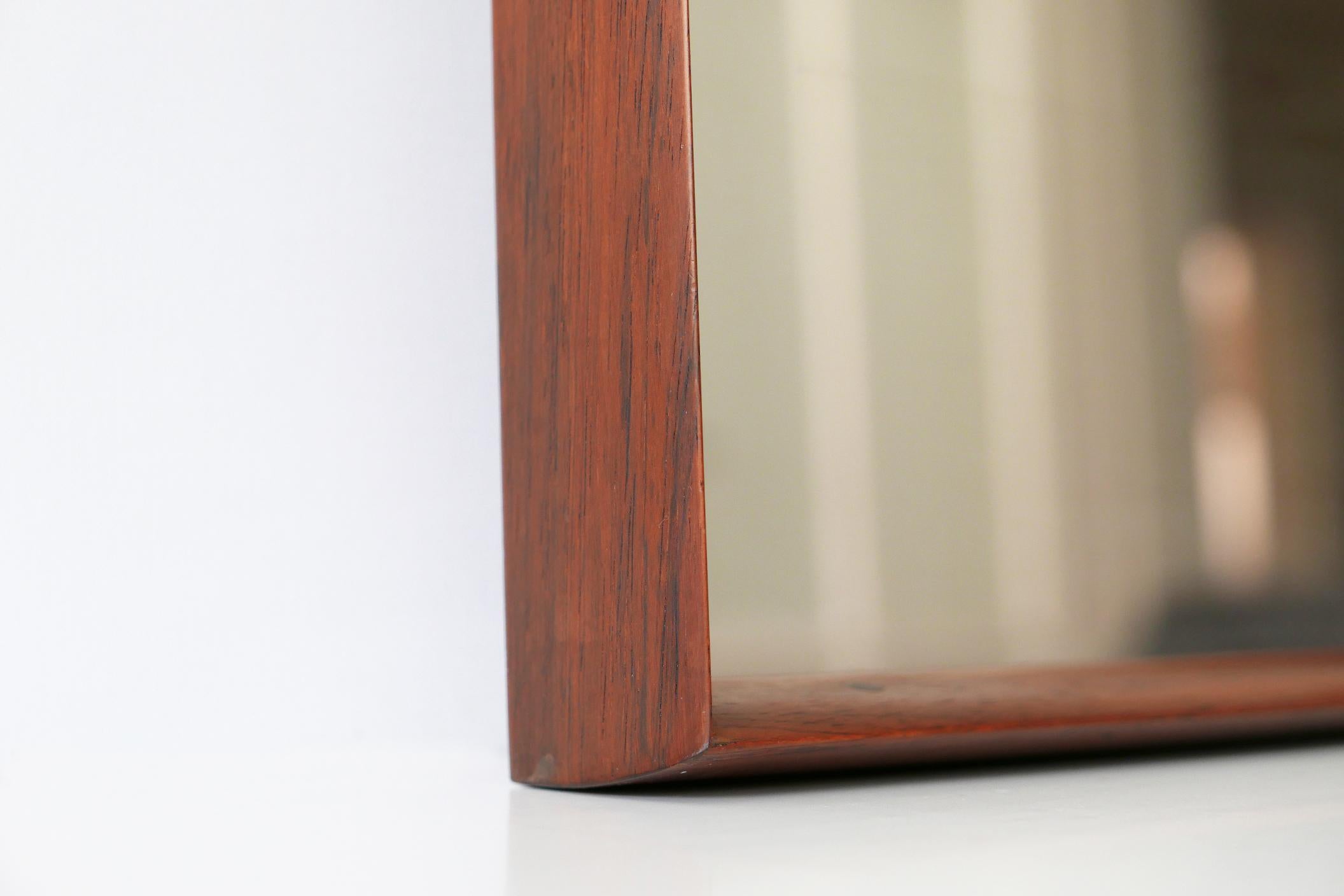 Mid-Century Modern Teak Framed Entry Wall Mirror by AB Glas and Trä Sweden, 1962 8
