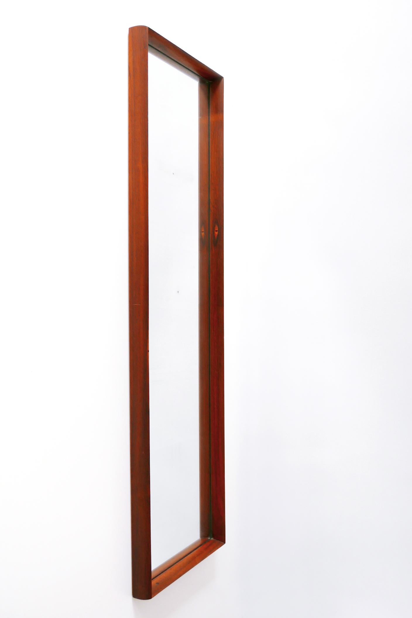 Mid-Century Modern Teak Framed Entry Wall Mirror by AB Glas and Trä Sweden, 1962 2