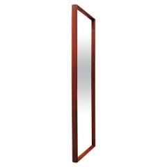 Mid-Century Modern Teak Framed Entry Wall Mirror by AB Glas and Trä Sweden, 1962