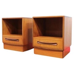 Comodini in teak G-Plan, stile danese, del metà del secolo scorso.