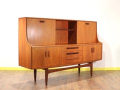 Mid-Century Modern Teak G Plan Highboard Credenza