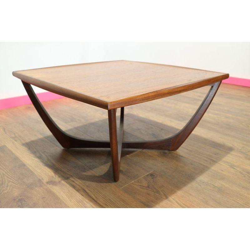 Mid-Century Modern Mid Century Modern Teak G Plan Square Coffee Table Vintage Danish Style
