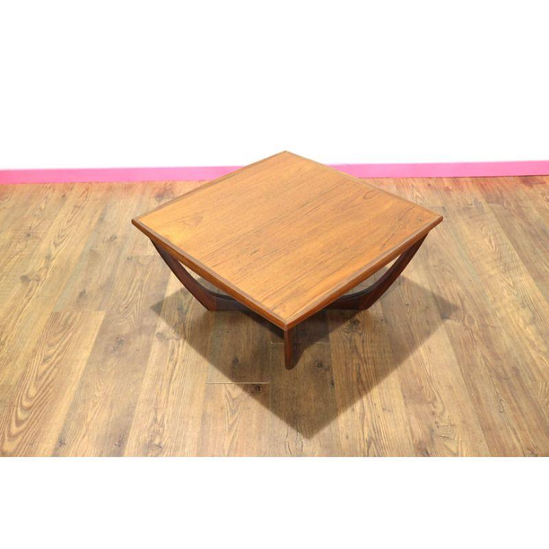 20th Century Mid Century Modern Teak G Plan Square Coffee Table Vintage Danish Style